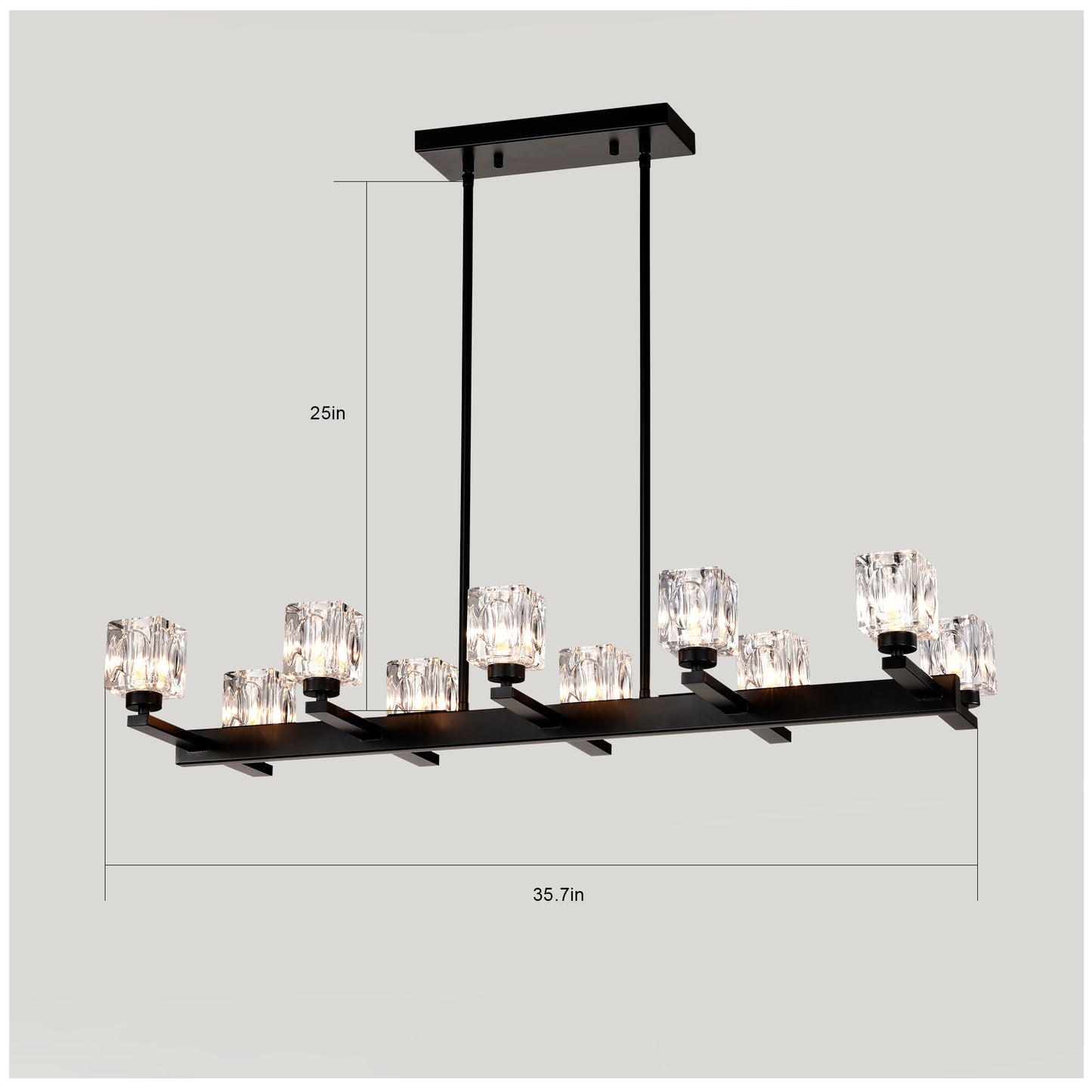 Luna Noir Chandelier
