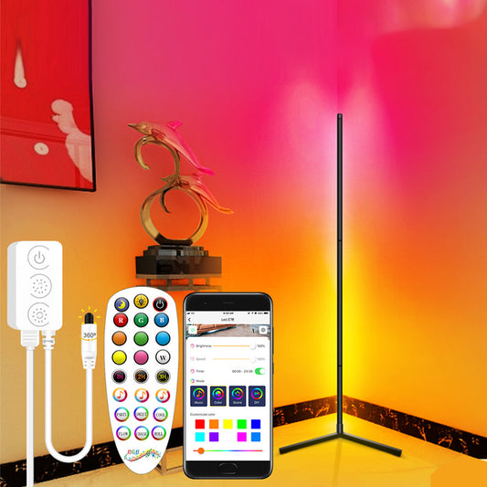 Led Colorful Floor Ambience Light Bluetooth RGB Living Room Bedroom Floor Lamp