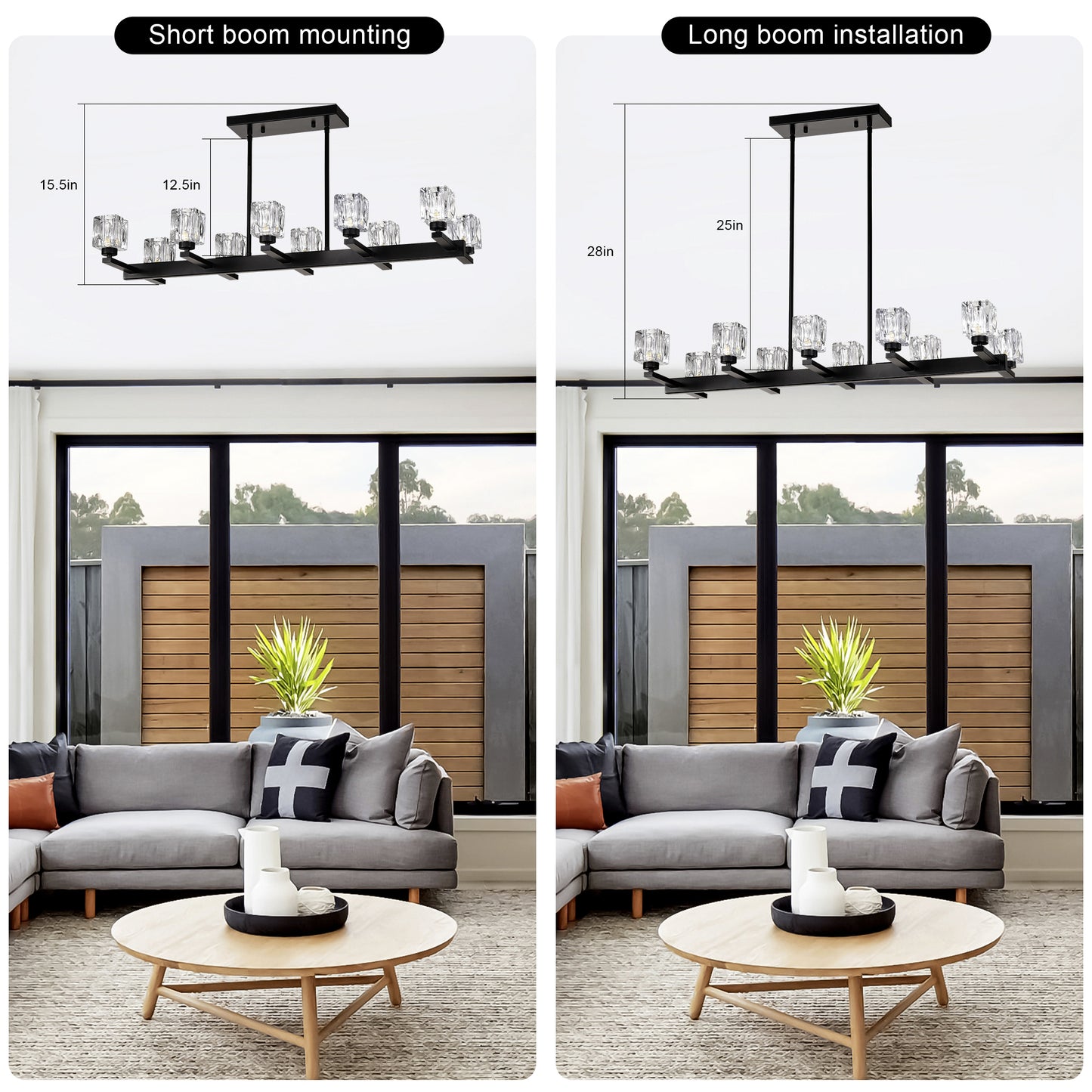 Luna Noir Chandelier