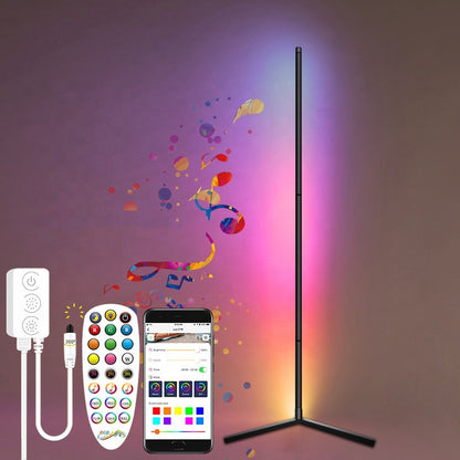 Led Colorful Floor Ambience Light Bluetooth RGB Living Room Bedroom Floor Lamp